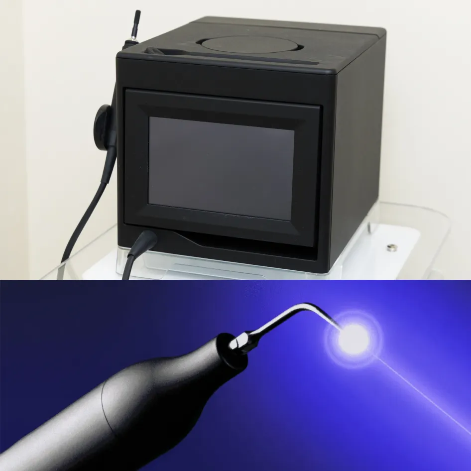 世界初・歯周病治療器ブルーラジカル